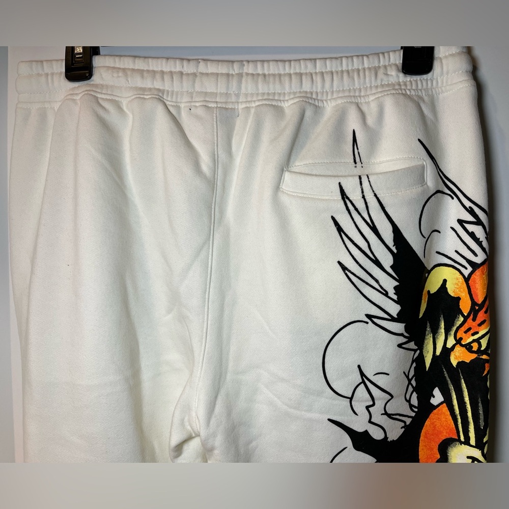 Ed Hardy Graphic Cotton Blend Jersey Drawstring Sweatpant - Picture 4 of 13